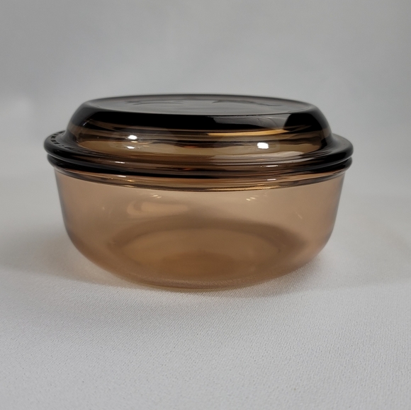 Corningware Visions Amber Glass V-150-B Grab-It Bowl - Picture 7 of 15